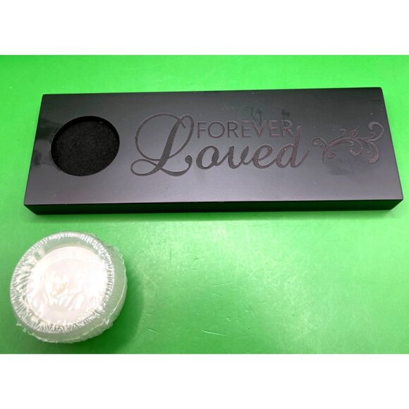Memorial Funeral Candle Holder With "Forever Loved" Engraving & Tea Light Candle - Picture 2 of 8